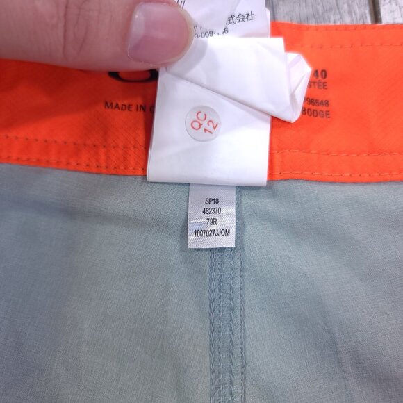 Oakley Board Shorts Mens 40 Atomic Blue Tomahawk Tailored Fit Swim Trunks - Picture 6 of 6